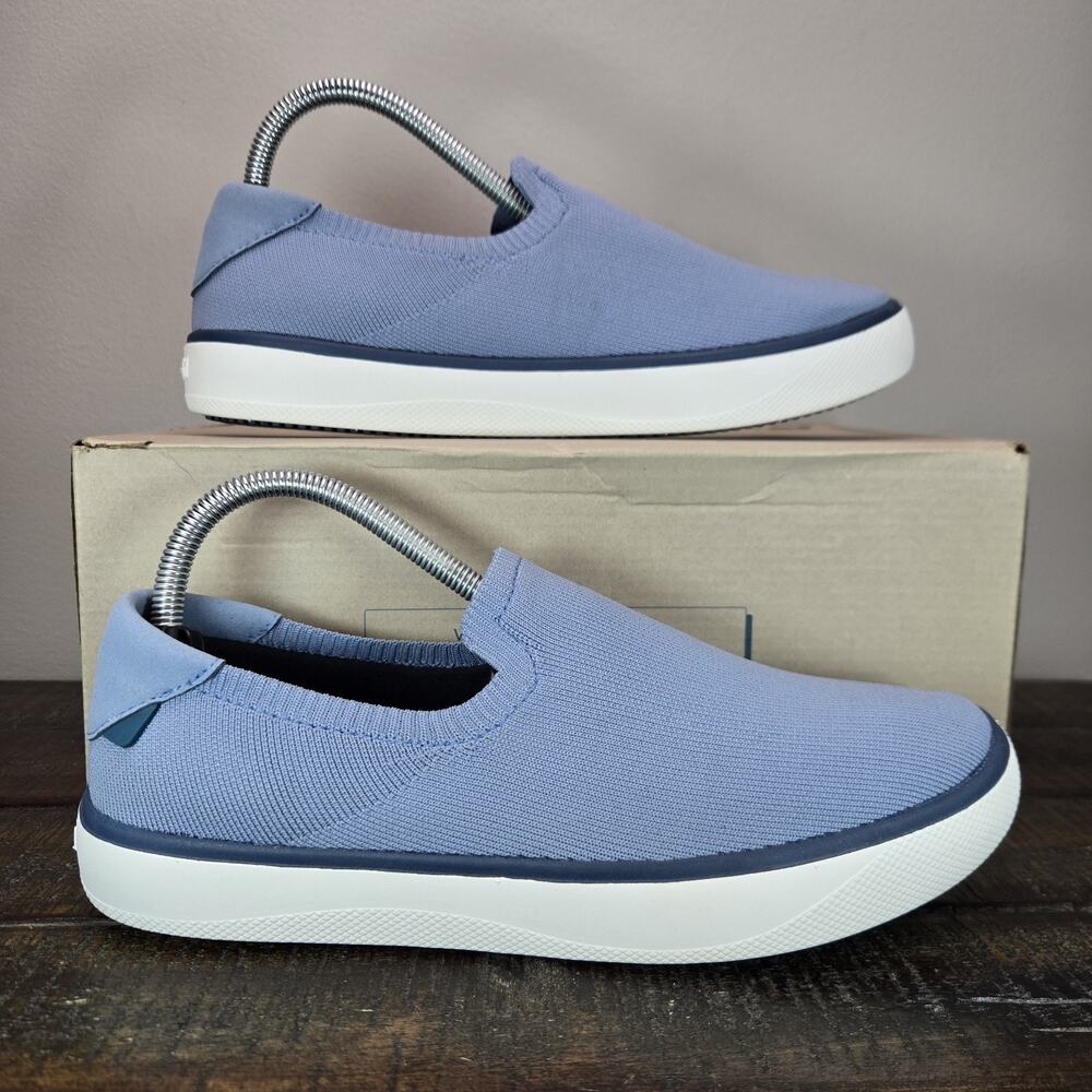 Vessi Boardwalk Slip On Womens Size 8 Waterproof Shoes Sneakers Tidal Blue